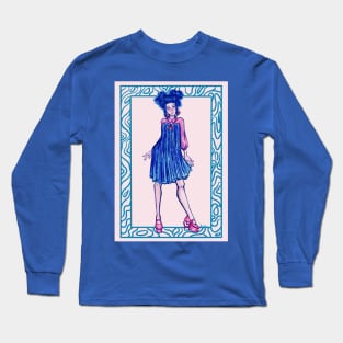 Slumber party anime girl Long Sleeve T-Shirt